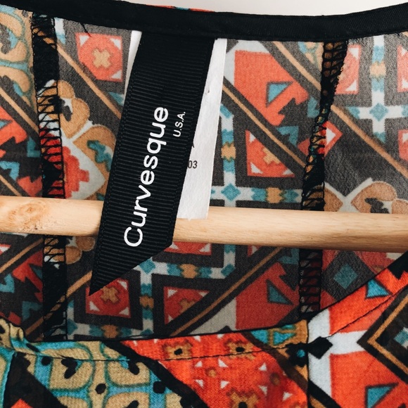 Patterned Fall Dress - Picture 3 of 3